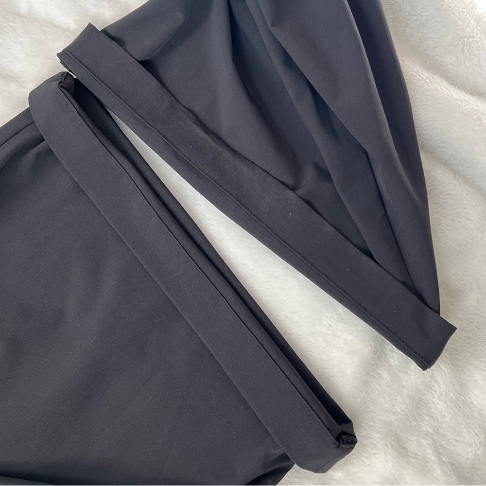 ALO Yoga Black Wide-Leg High-Rise Pants - Picture 14 of 16